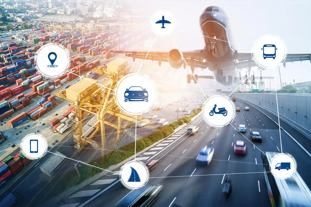Global logistics network connecting markets worldwide